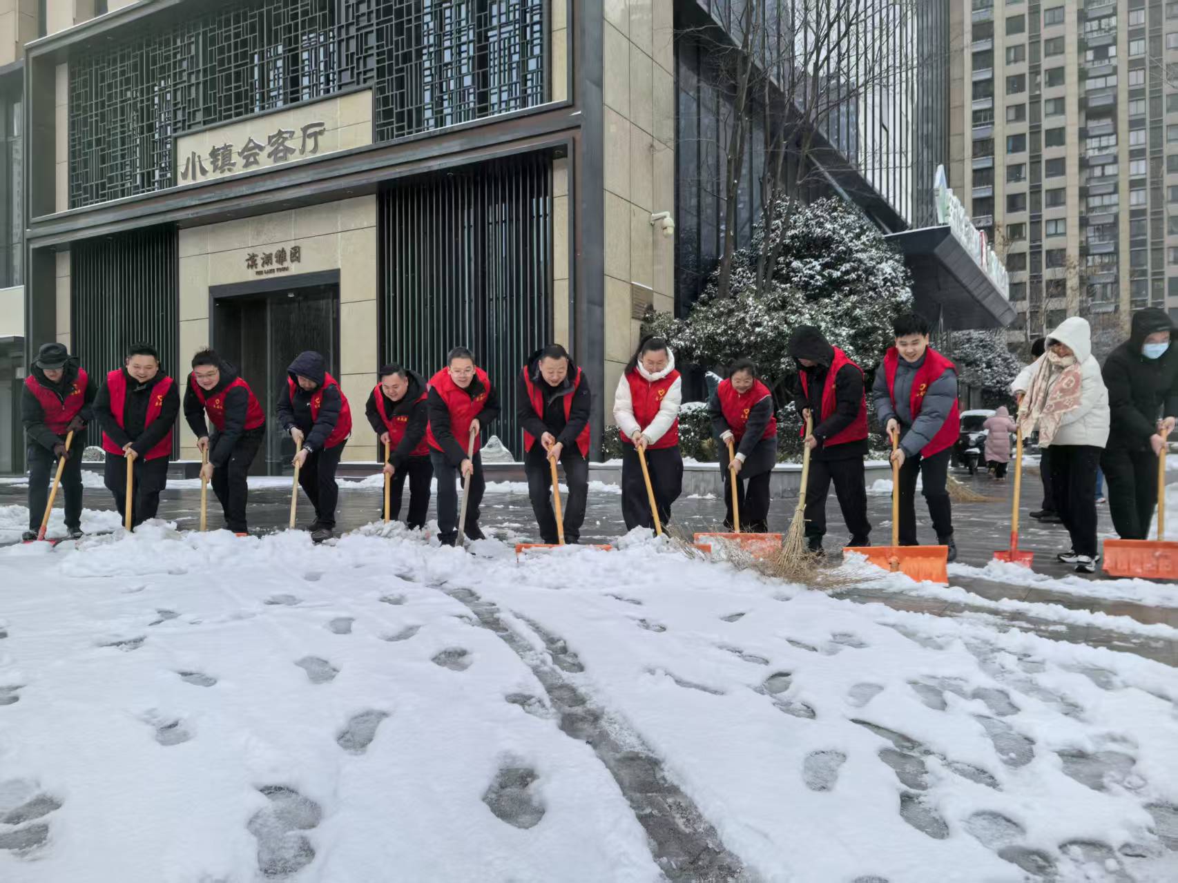 党建引领齐行动 扫雪除冰护通顺——尊龙集团官网集团等三家公司全力保险雪后出行安全