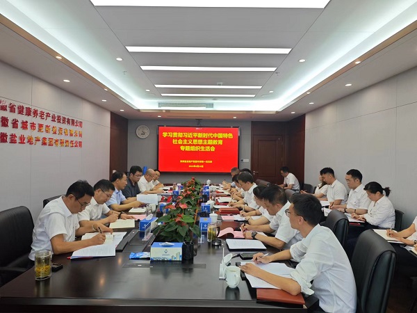 安徽尊龙集团官网地产集团本部第一党支部召开主题教育专题组织生涯会